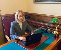 24 September 2021 Vesna Markovic at the meeting of the OSCE PA Ad Hoc Committee on Migration